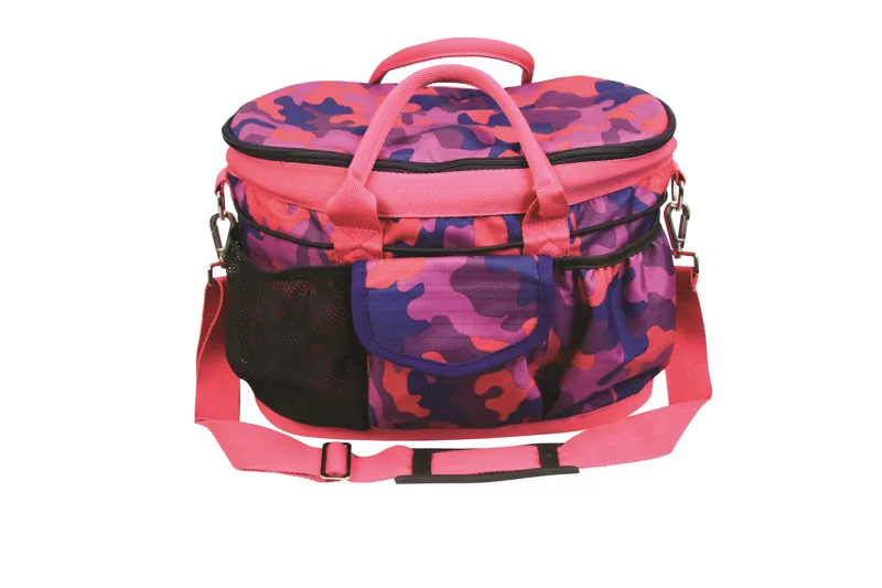 Hy Equestrian DynaForce Grooming Bag - Raspberry/Navy